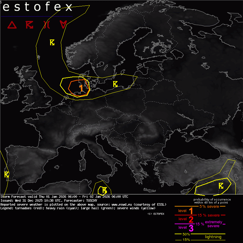 Significant Weather Bergen Lynradar