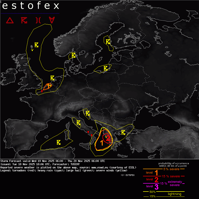 Significant Weather Bergen Lynradar